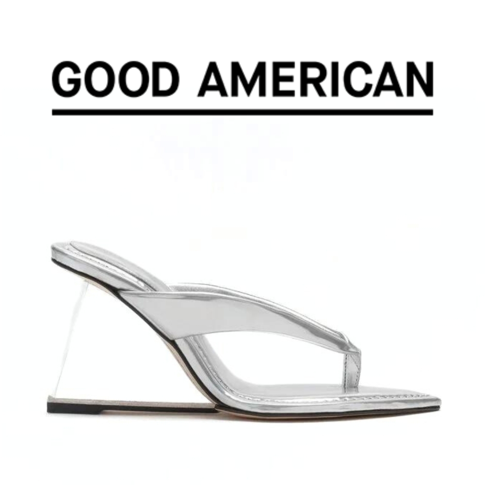 Good American - Cinder-F*cking-Rella Thong - Silver - Size 6 - Picture 6 of 7
